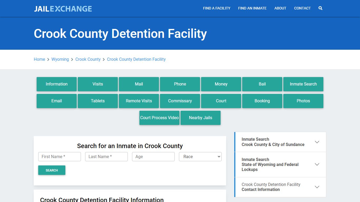 Crook County Detention Facility - Jail Exchange